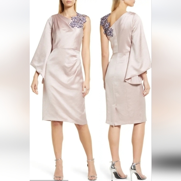 JS Collections Ashlyn Embroidered Cocktail Dress - Picture 9 of 17